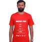 Maths Vibe - Find ABC / Round Neck Half Sleeve Regular Fit TShirt Brainy Being Apparels S Red cotton