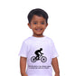 Fastest Speed Rode on a Bicycle 272.934 km/h / Round Neck Half Sleeve Regular Fit TShirt Brainy Being Apparels 12-18 M White